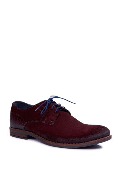 Pánske topánky ležérne kožené kože Nikopol burgundy lajos