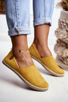Dámské Velurové Espadrilky žluté Vulcano