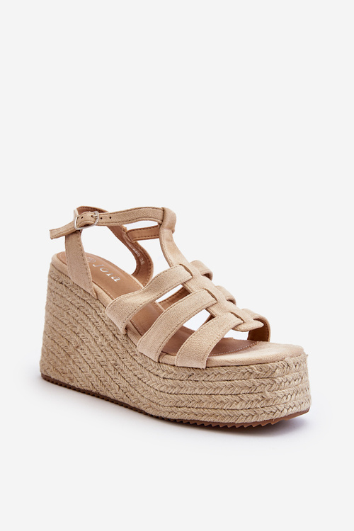 Sandály Na Kotoxu S Pletencem Béžové Gnosis