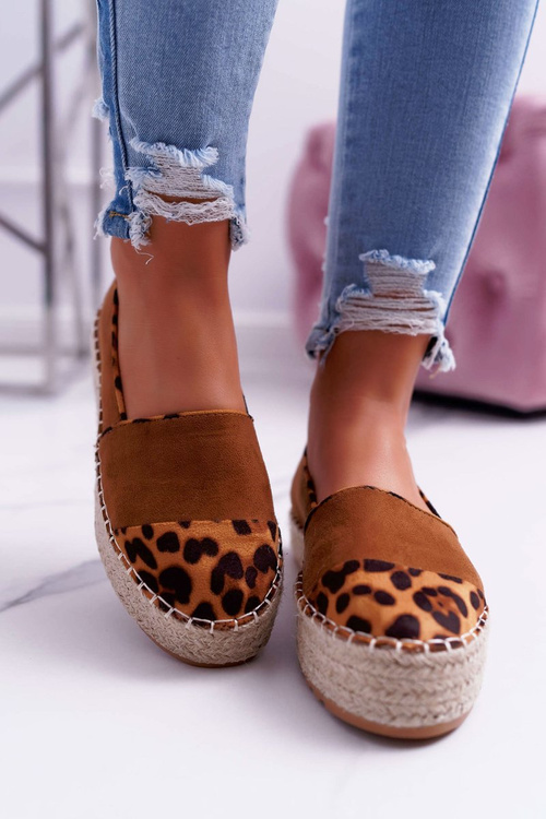 Dámske espadrilles camel Platform Ringer