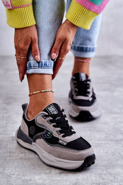 Dámské sportovní tenisky Big Star KK274100 Cerne-Šedá