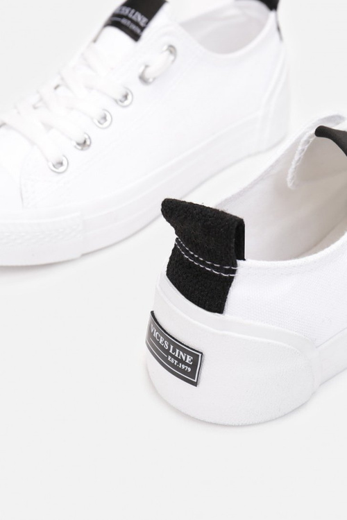 Ženské klasické biele moje sľuby tenisky