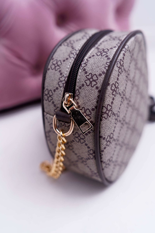 kabelka kulatá taška kávová