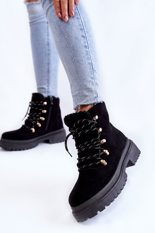 Ženské semišové topánky čierna bellita