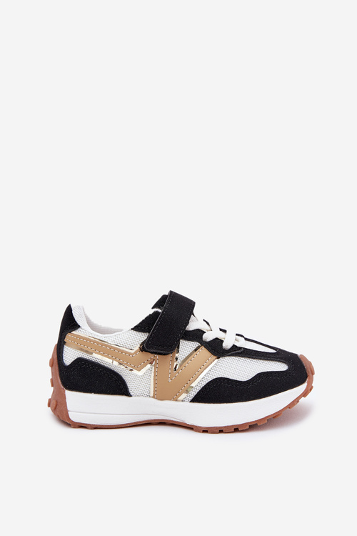 Detské Tenisky Na Suchý Zips Bielo-Čierne Tezzu