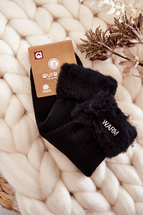 Dámské černé teplé ponožky Warm