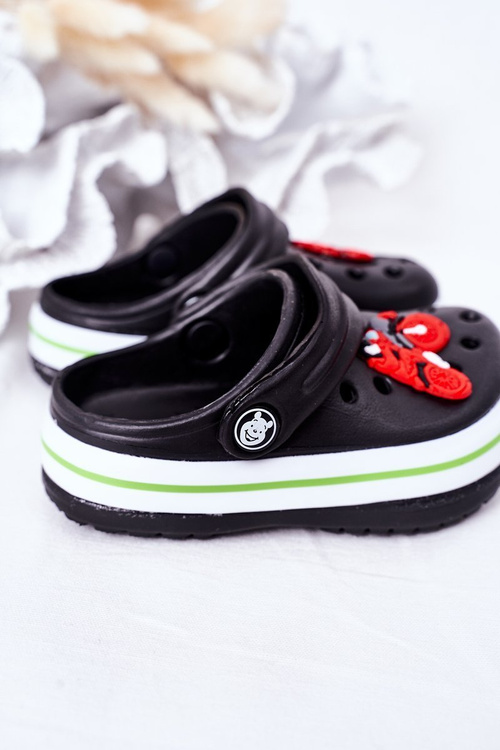Dětské Pěnové Nazouváky Crocs Černé Lazy Day