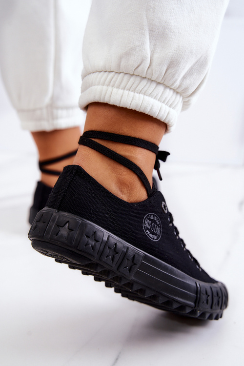 Dámska veľká hviezda JJ274510 Čierne tenisky tenisiek