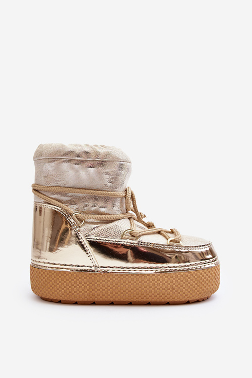 Dámske snehule so zlatými šnúrkami Toolsa