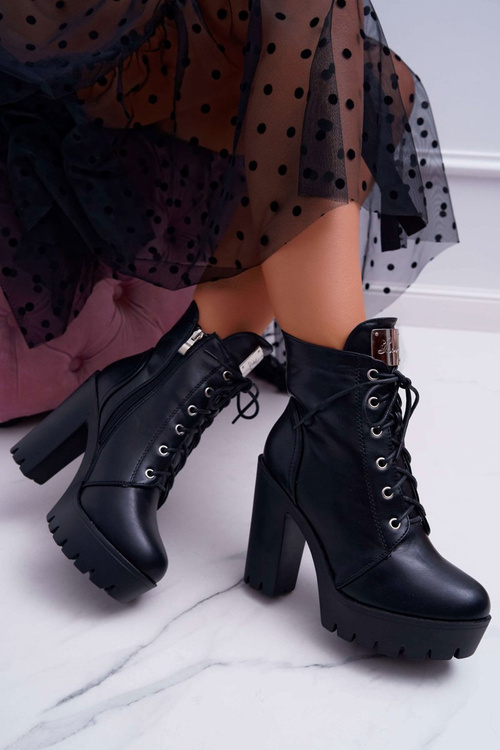 Dámske vysoké topánky, Black Grunge Mino