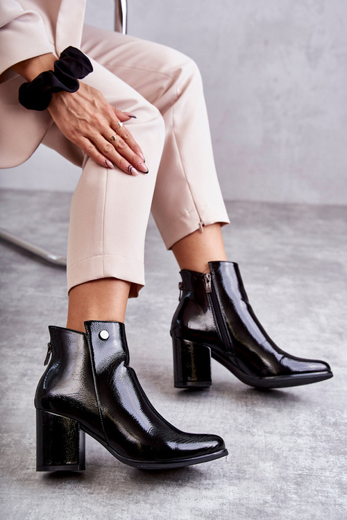 Dámské lakované kozačky La.Fi 260039B-LA Černe