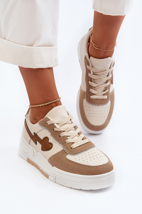 Dámske tenisky na platforme béžové Zeparine