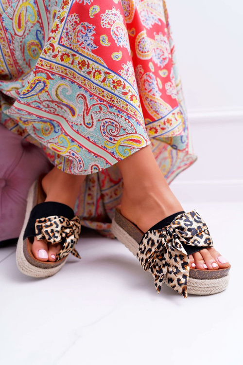 Dámské Nazouváky Vices černé Leopard 6275