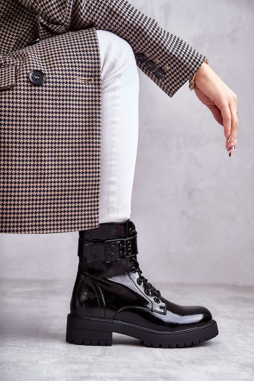 Dámske čipky s plochým čipkou -upom. Čierna spoločnosť Company