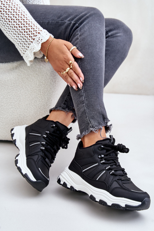 Zateplené Dámske Tenisky Big Star OO274A160 Čierne