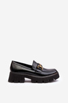 Dámske topánky Loafer s dekoráciou Black Peuria