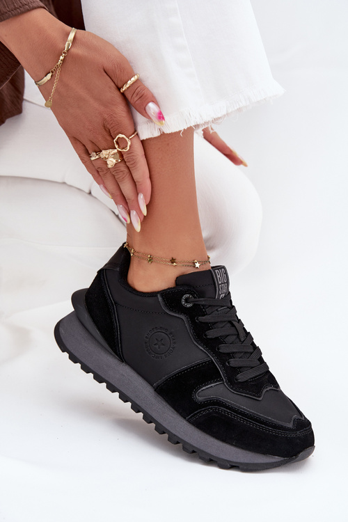 Kožené Dámské Tenisky Big Star OO274529 HI-POLY SYSTEM Černé