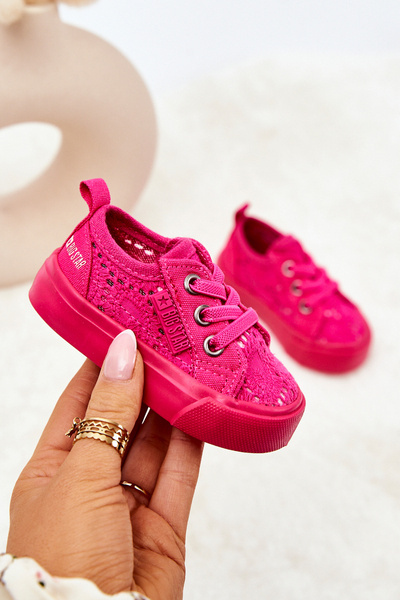 Veľká hviezda JJ374015 Otvorené tenisky ružové