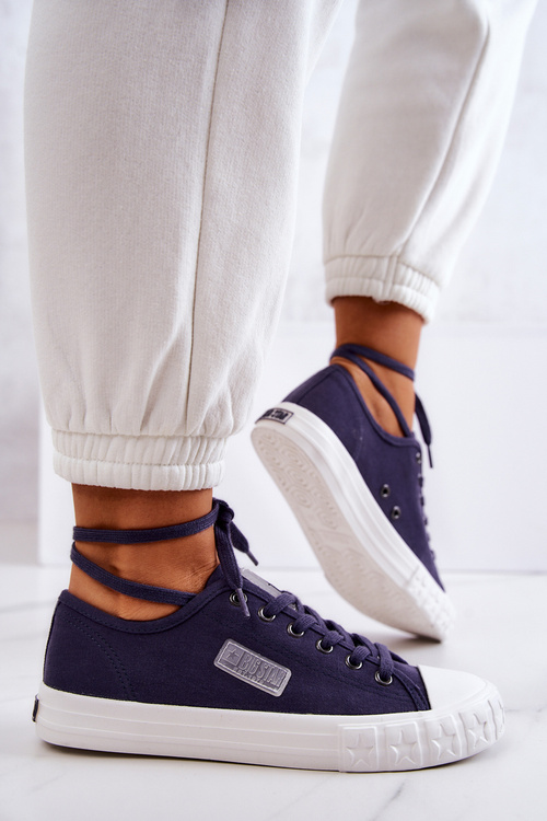 Klasická ženská veľká hviezda JJ274494 Navy Blue tenisky