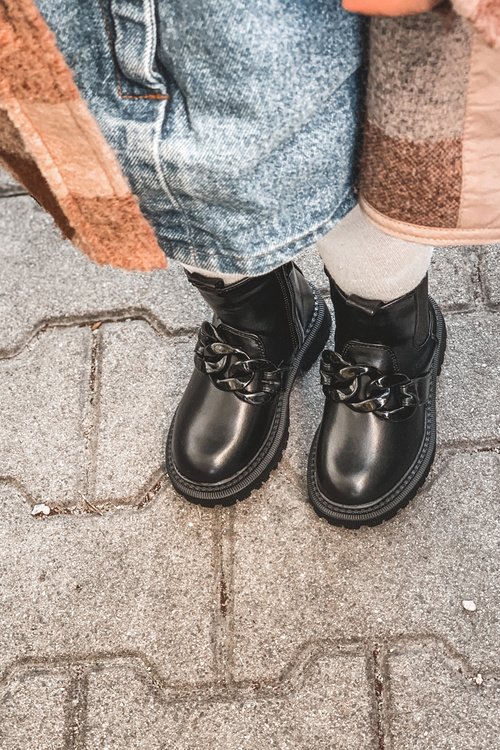 Izolované topánky pre deti Hinea Black Chain