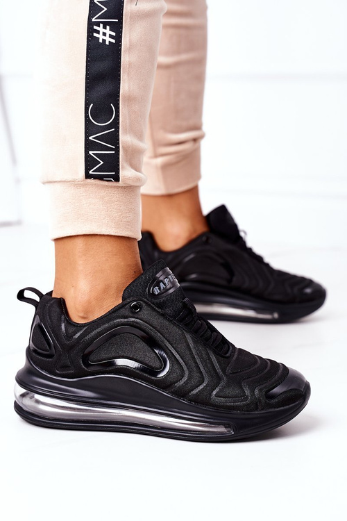 Ženské tenisky tenisky čierny rapter