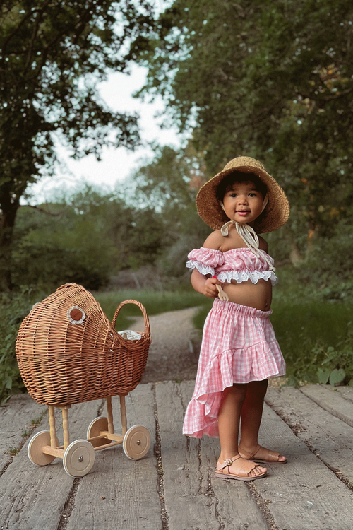 Klasické detské hnedé sandále Izzy