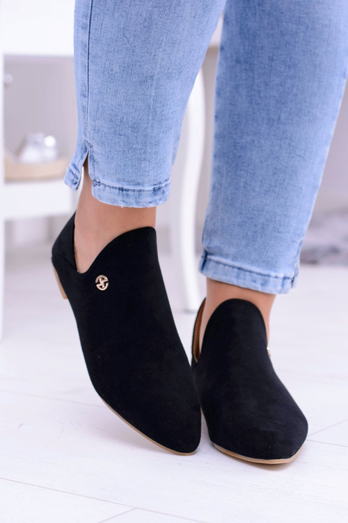 Lu Boo černé Boty s Výřezy Zip Chelsea