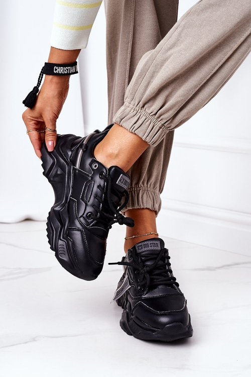 Dámské Sportovní Obuv Sneakers Big Star GG274215 Černé-Šedé