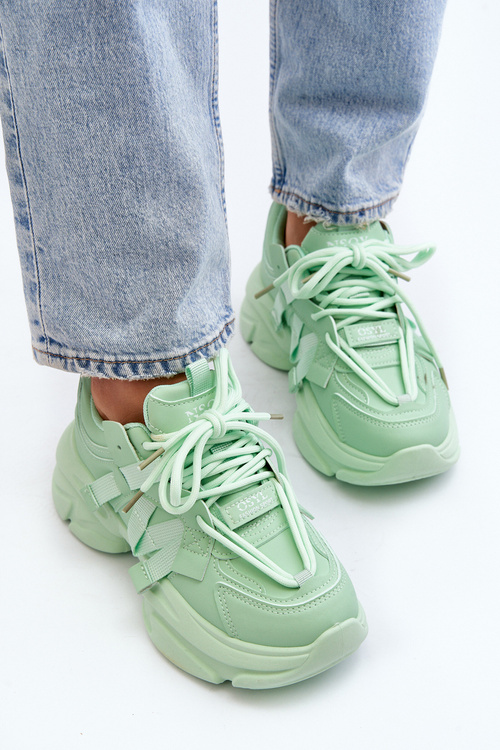 Dámské tenisky na masivní podrážce zelené Windamella