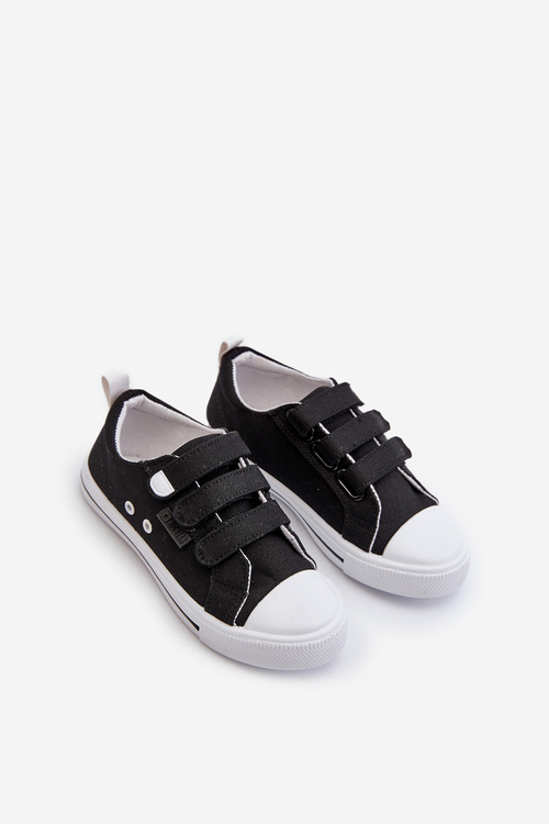 Detské tenisky na suchý zips Big Star NN374118 Čierne