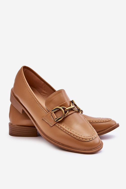 Klasické dámske hnedé mokasíry Lorien