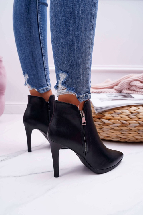 Dámské Kotníkové Boty Na Podpatku Sergio Leone BT502