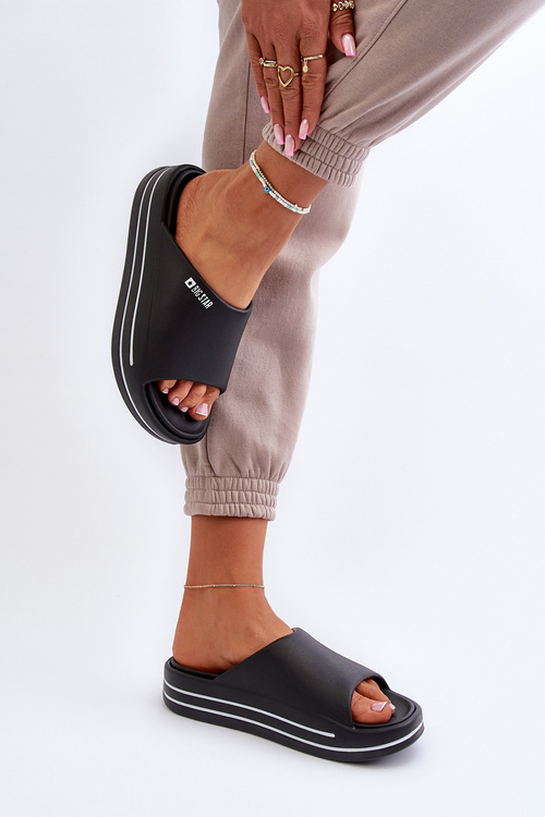 Dámske sandále na platforme Big Star NN274A037 Čierne