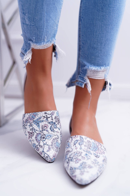 Laura Messi 1110 Ballerinas šedá pokožka