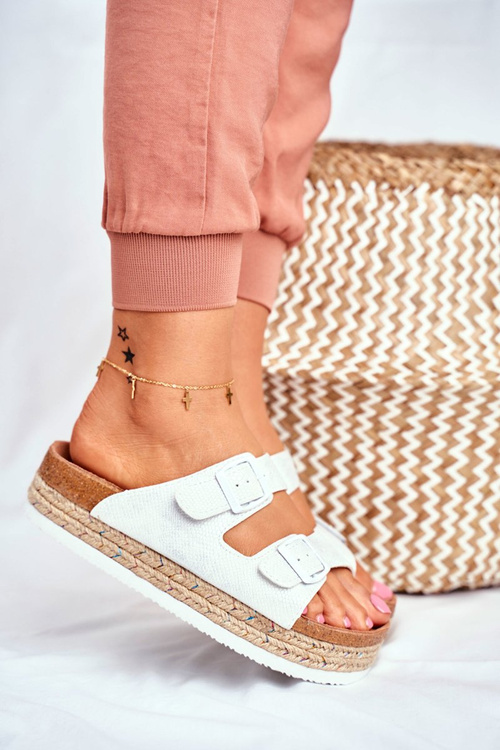 Dámske papuče Big Star White FF274665