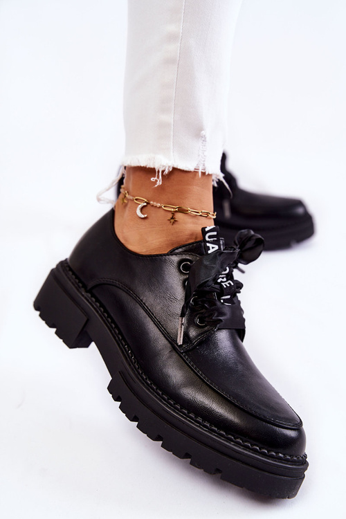 Dámske kožené topánky la.fi 210004b-pu Black