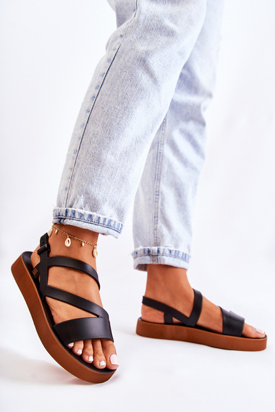 Dámské gumové sandály ZAXY JJ285052 černé