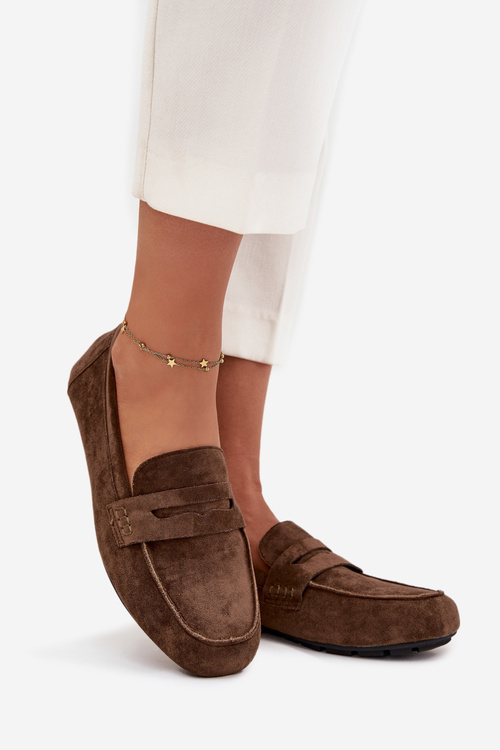 Loafery Mokasíny Dámske Ploché Tmavozelené Soreline