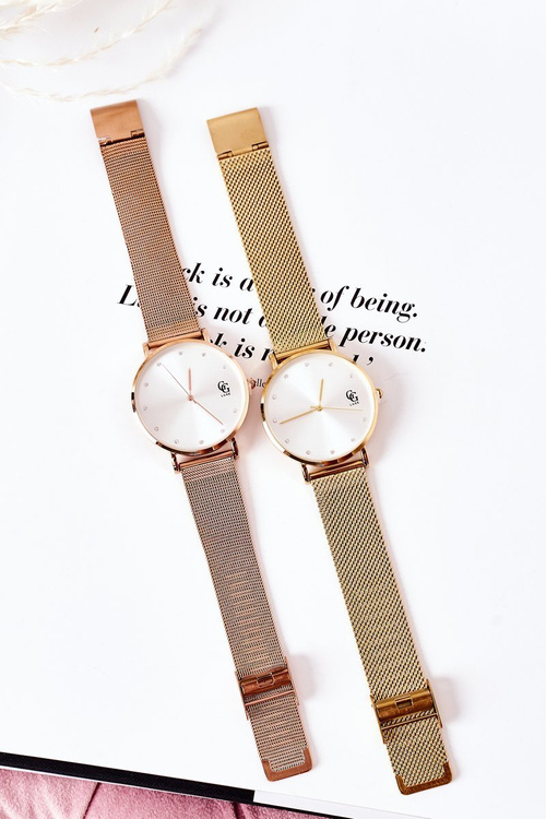 Sledujte s veľkým štítom GG Luxe Pink Gold