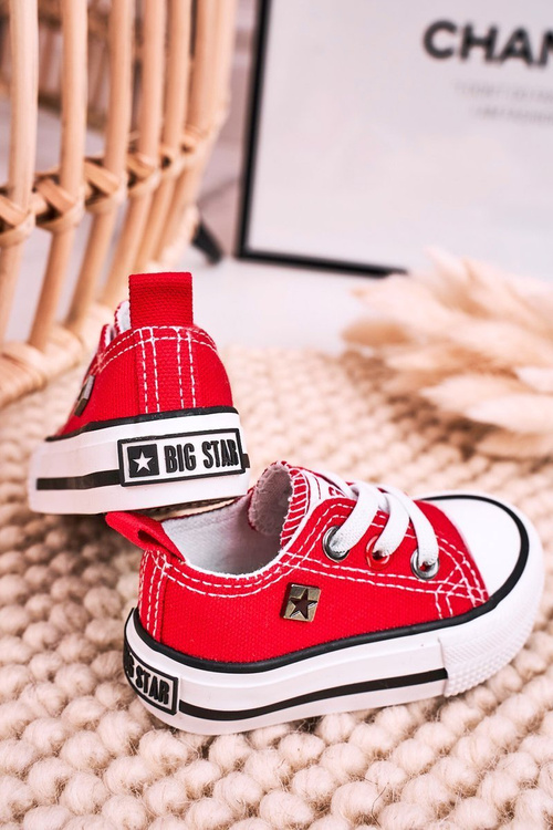 Dětské Klasické Tenisky Nízké BIG STAR HH374092 červené