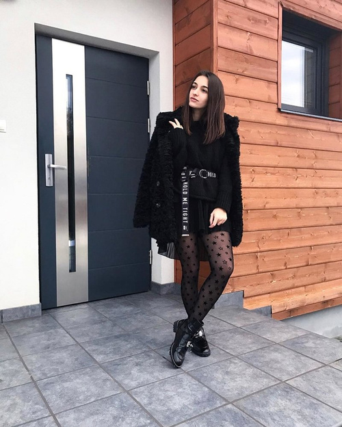 Lu Boo Lakované kotníkové boty s výřezy Rock Girl černé