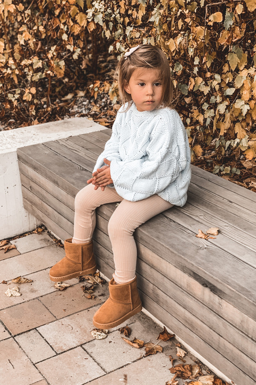 Izolované topánky pre deti snehové topánky khaki gooby