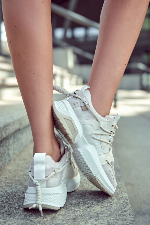 Tenisky športové dámske topánky béžové niekedy