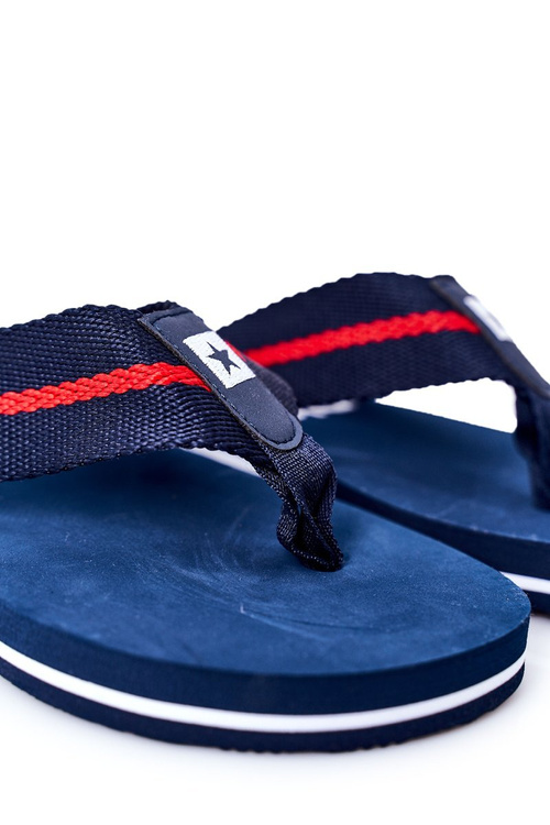 Pánske flip -flops Big Star FF174478 Navy Blue