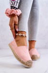 Espadrilky Na Pletené Podrážce Big Star HH274496 Růžová