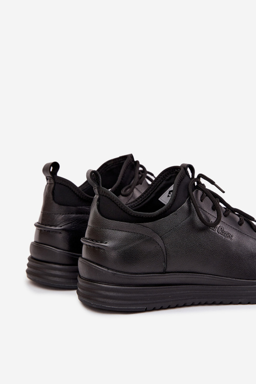 Kožené pánské polobotky Lee Cooper LCJ-26-33-3964 Černé