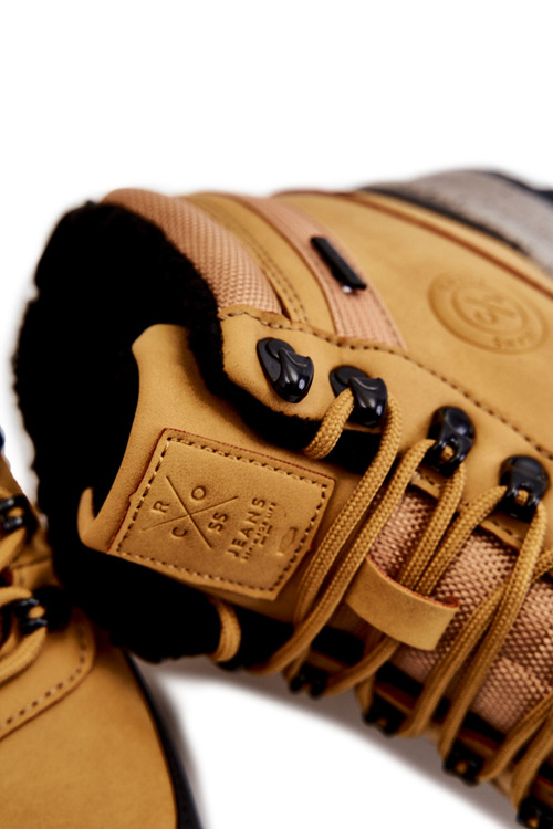 Pánské zateplené trekové boty Cross Jeans KK1R4026C Camel