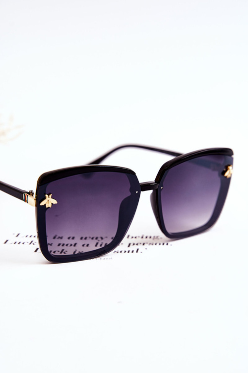 Dámske slnečné okuliare s dekoráciou SX0007 čierna