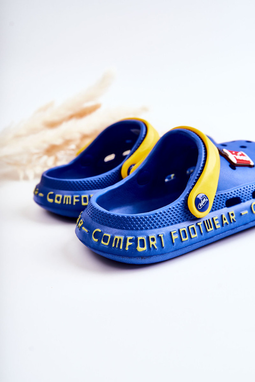 Detská cola befado 159y101 Kroksy papuče tmavo modrá