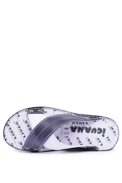 Navy Light Leather Men